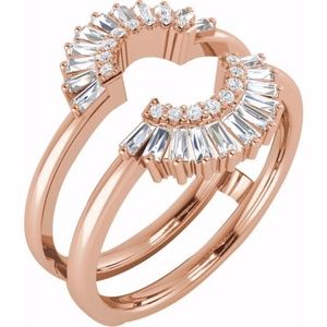 Customizable 14k Gold Diamond Ring Jacket